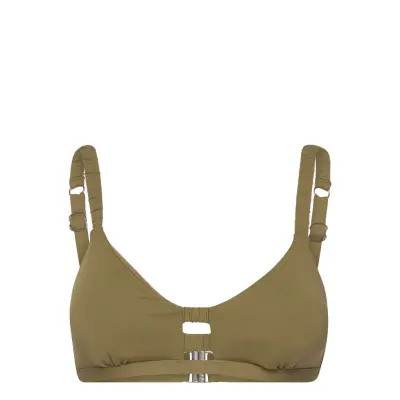 S.collective Gathered Strap Bralette Swimwear Bikinis Bikini Tops Wired Bikinitops Grön Seafolly