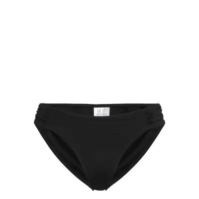 S.collective High Leg Ruched Side Pant Swimwear Bikinis Bikini Bottoms Bikini Briefs Svart Seafolly