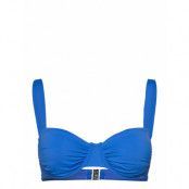 S.collective Ruched Underwire Bra Swimwear Bikinis Bikini Tops Wired Bikinitops Blue Seafolly