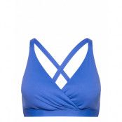 Seafolly F Cross Front Bra Swimwear Bikinis Bikini Tops Triangle Bikinitops Blå Seafolly
