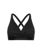 Seafolly F Cross Front Bra Swimwear Bikinis Bikini Tops Triangle Bikinitops Svart Seafolly