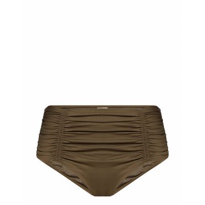 Seafolly Gathered Front Retro Pant Swimwear Bikinis Bikini Bottoms Bikini Briefs Beige Seafolly