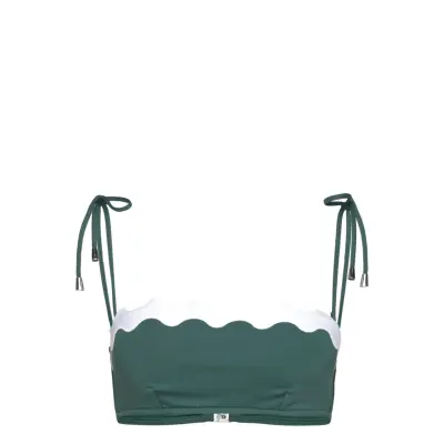 Seafolly Gia Ric Rac Bustier Bandeau - Green - 38