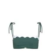 Seafolly Gia Ric Rac Bustier Bandeau - Green - 40