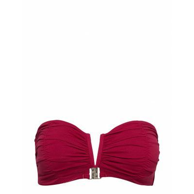Seafolly Ruched Bandeau Swimwear Bikinis Bikini Tops Bandeau Bikinitops Rosa Seafolly