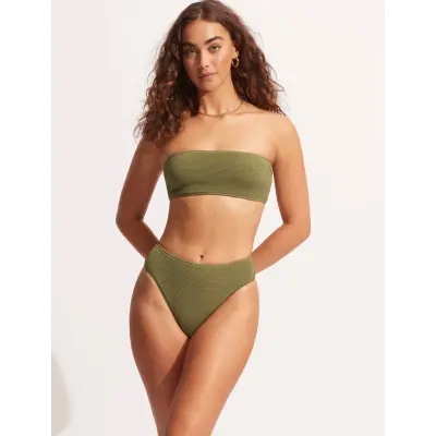 Seafolly Seadive High Rise Pant - Khaki green - 34