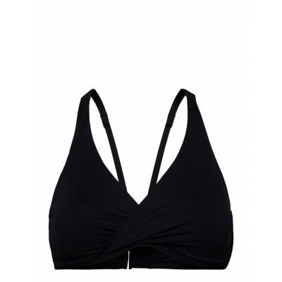 Seafolly Wrap Front F Cup Bra Swimwear Bikinis Bikini Tops Triangle Bikinitops Svart Seafolly