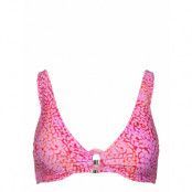 Seaskin Longline Tri Swimwear Bikinis Bikini Tops Triangle Bikinitops Pink Seafolly