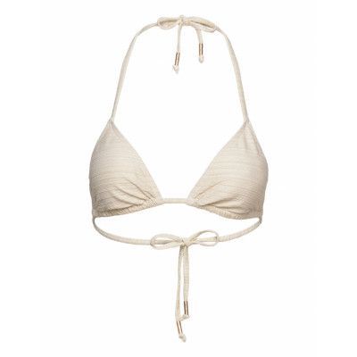 Seychelles Lurex Triangle Swimwear Bikinis Bikini Tops Triangle Bikinitops Guld Hunkemöller