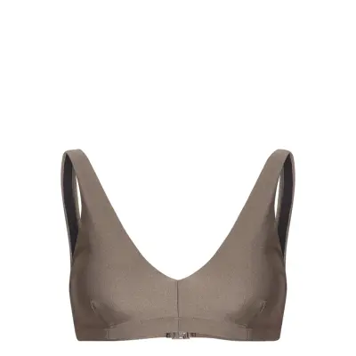 Shimmer Bra Top Swimwear Bikinis Bikini Tops Triangle Bikinitops Brun Filippa K