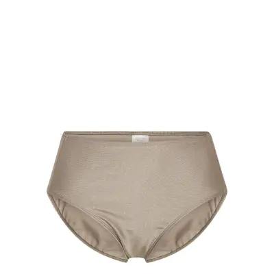 Shimmer High Brief Swimwear Bikinis Bikini Bottoms High Waist Bikinis Beige Filippa K