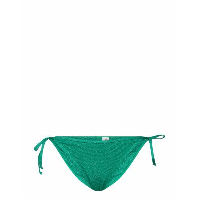 Shobi Baila Bikini Tanga Swimwear Bikinis Bikini Bottoms Side-tie Bikinis Green Becksöndergaard