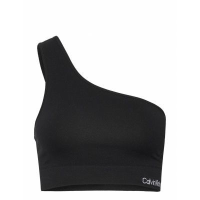 Shoulder Bralette Swimwear Bikinis Bikini Tops Bandeau Bikinitops Svart Calvin Klein