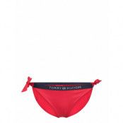 Side Tie Cheeky Bikini Swimwear Bikinis Bikini Bottoms Side-tie Bikinis Red Tommy Hilfiger