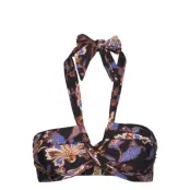 Silk Road Halter Bandeau Swimwear Bikinis Bikini Tops Bandeau Bikinitops Svart *Villkorat Erbjudande Seafolly
