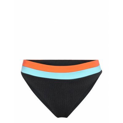Sliceofsplice Spliced High Rise *Villkorat Erbjudande Swimwear Bikinis Bikini Bottoms High Waist Bikinis Svart Seafolly