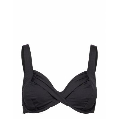 Solid Underwire Plus Cup Bikinitop Svart Sunseeker