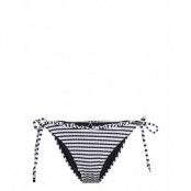 Sorrento Stripe Tie Side Rio Swimwear Bikinis Bikini Bottoms Side-tie Bikinis Black Seafolly