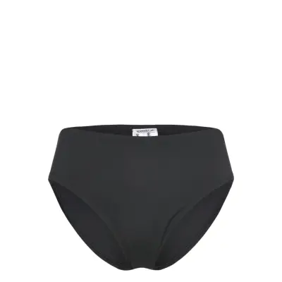 Speedo Solid Cheeky High Waist Bikini Bottom - Black - XXL