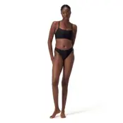 Speedo Solid Racerback Bikini Top - Black - XS