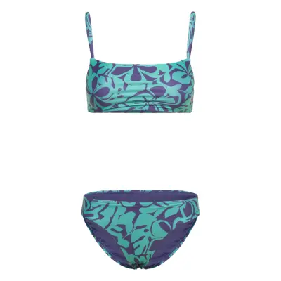 Speedo Womens Printed Adjustable Thinstrap 2 Pc. Blå