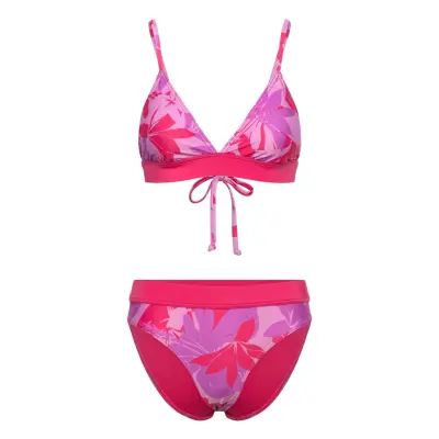 Speedo Womens Printed Banded Triangle 2 Piece - Pink - 40