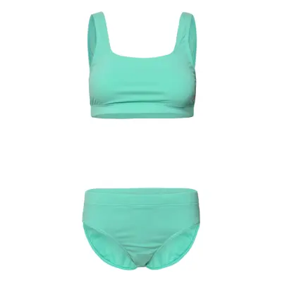 Speedo Womens Textured Deep U-Back 2Pc Blå