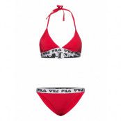 FILA Split Triangle Bikini Röd