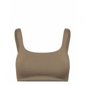 Casall Square Neck Bikini Top Brun