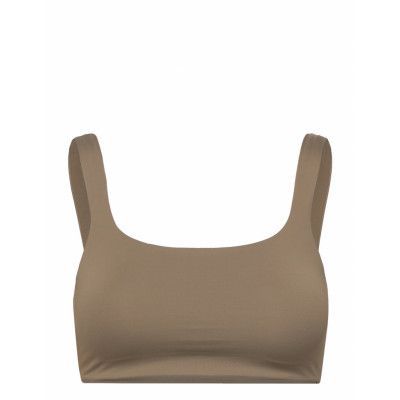 Casall Square Neck Bikini Top Brun