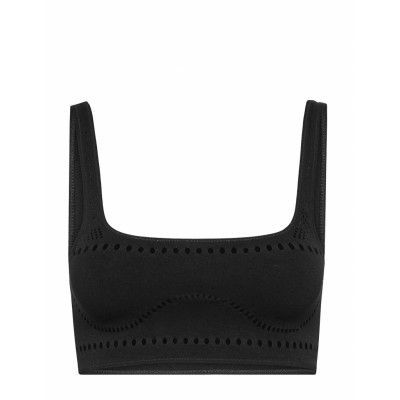 Stella Wear Crop Swimwear Bikinis Bikini Tops Bandeau Bikinitops Svart Stella McCartney Lingerie