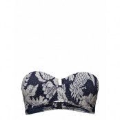 Strapless Bustier Bikinitop Blå Seafolly