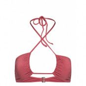 Strappy Bandeau Bikini Top Swimwear Bikinis Bikini Tops Bandeau Bikinitops Rosa Understatement Underwear