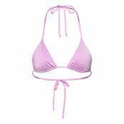 Strappy Triangle Bikini Top Swimwear Bikinis Bikini Tops Triangle Bikinitops Pink Understatement Underwear