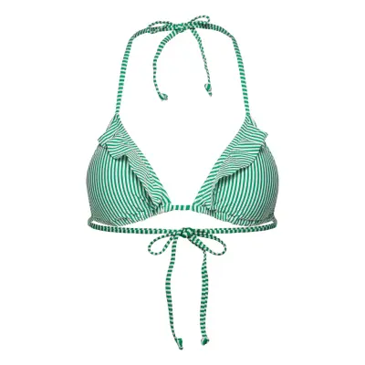 Striba Ailis Bikini Top Swimwear Bikinis Bikini Tops Triangle Bikinitops Grön Becksöndergaard