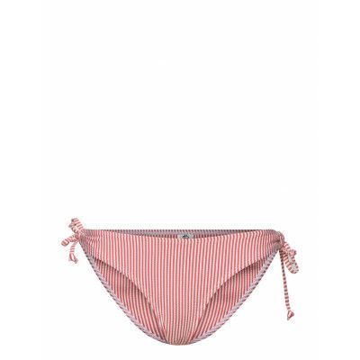 Striba Bibi Bikini Briefs *Villkorat Erbjudande Swimwear Bikinis Bikini Bottoms Side-tie Bikinis Röd Becksöndergaard