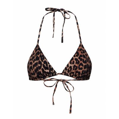 String Bikini Top Bikinitop Brun Ganni