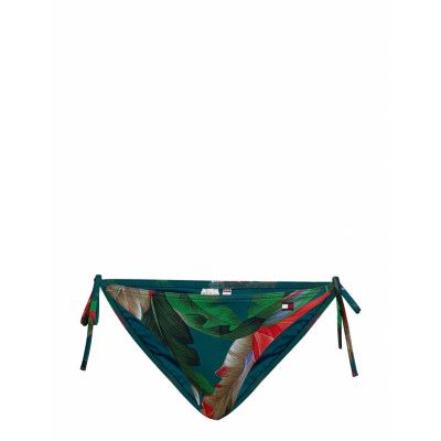 String Side Tie Biki Swimwear Bikinis Bikini Bottoms Side-tie Bikinis Grön Tommy Hilfiger