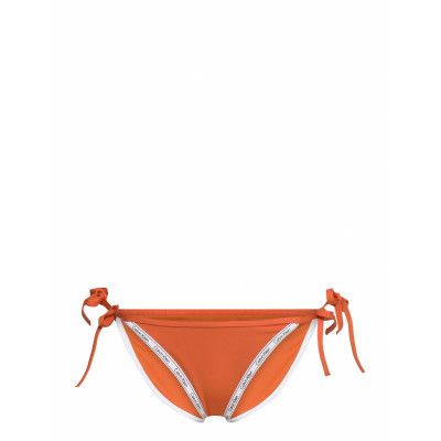 String Side Tie Bikini *Villkorat Erbjudande Swimwear Bikinis Bikini Bottoms Side-tie Bikinis Orange Calvin Klein