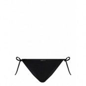 String Side Tie Swimwear Bikinis Bikini Bottoms Side-tie Bikinis Svart Calvin Klein