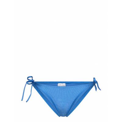 Calvin Klein String Side Tie Cheeky Bikini Blå