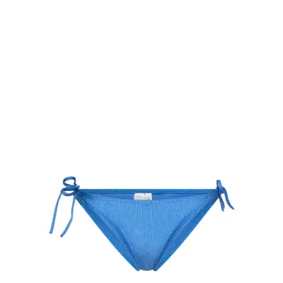 Calvin Klein String Side Tie Cheeky Bikini Blå