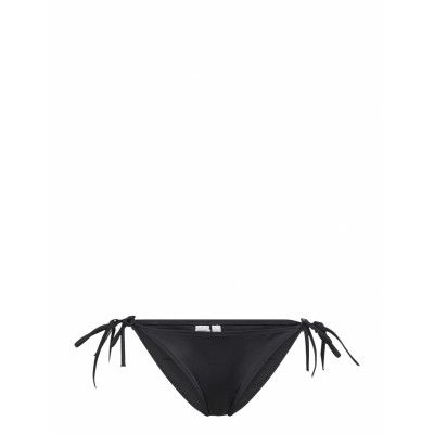 String Side Tie Cheeky Bikini Swimwear Bikinis Bikini Bottoms Side-tie Bikinis Svart Calvin Klein