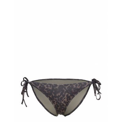 Calvin Klein String Side Tie-Print Svart