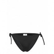 String Side Tie Swimwear Bikinis Bikini Bottoms Side-tie Bikinis Black Calvin Klein