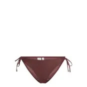 String Side Tie *Villkorat Erbjudande Swimwear Bikinis Bikini Bottoms Side-tie Bikinis Brun Calvin Klein
