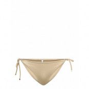 String Side Tie *Villkorat Erbjudande Swimwear Bikinis Bikini Bottoms Side-tie Bikinis Guld Tommy Hilfiger