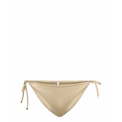 String Side Tie *Villkorat Erbjudande Swimwear Bikinis Bikini Bottoms Side-tie Bikinis Guld Tommy Hilfiger