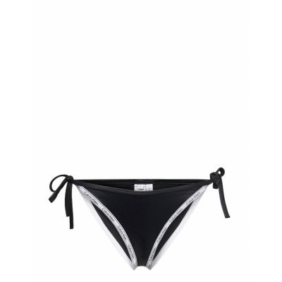 String Side Tie Swimwear Bikinis Bikini Bottoms Side-tie Bikinis Svart Calvin Klein