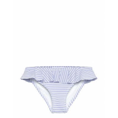Mango Striped Bikini Bottom Blå